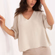 Laden Sie das Bild in den Galerie-Viewer, Kurzarm Pullover model 216682 Italy Moda