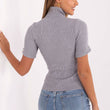Laden Sie das Bild in den Galerie-Viewer, Kurzarm Pullover model 217322 Factory Price