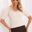 Laden Sie das Bild in den Galerie-Viewer, Kurzarm Pullover model 217331 Factory Price