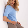 Laden Sie das Bild in den Galerie-Viewer, Kurzarm Pullover model 217333 Factory Price