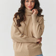 Laden Sie das Bild in den Galerie-Viewer, Rollkragenpullover model 217392 Makadamia