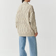 Laden Sie das Bild in den Galerie-Viewer, Cardigan model 217409 Makadamia