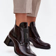 Laden Sie das Bild in den Galerie-Viewer, Stiefeletten mit Absatz model 218066 Step in style