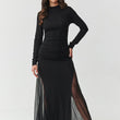 Laden Sie das Bild in den Galerie-Viewer, Langes Kleid model 218109 Makadamia