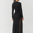 Laden Sie das Bild in den Galerie-Viewer, Langes Kleid model 218109 Makadamia