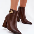 Laden Sie das Bild in den Galerie-Viewer, Stiefeletten mit Absatz model 218515 Step in style