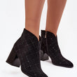 Laden Sie das Bild in den Galerie-Viewer, Stiefeletten mit Absatz model 219270 Step in style