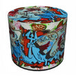 Laden Sie das Bild in den Galerie-Viewer, Sitzpouf HD »Grafitti« PU35 | Textil Großhandel ATA-Mode