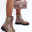 Laden Sie das Bild in den Galerie-Viewer, Stiefeletten Model 187344 Step in style | Textil Großhandel ATA-Mode