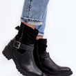 Laden Sie das Bild in den Galerie-Viewer, Stiefeletten mit Absatz Model 189397 Step in style | Textil Großhandel ATA-Mode