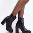 Laden Sie das Bild in den Galerie-Viewer, Stiefeletten mit Absatz Model 190201 Step in style | Textil Großhandel ATA-Mode