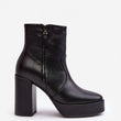 Laden Sie das Bild in den Galerie-Viewer, Stiefeletten mit Absatz Model 190201 Step in style | Textil Großhandel ATA-Mode
