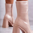 Laden Sie das Bild in den Galerie-Viewer, Stiefeletten mit Absatz Model 173599 Step in style | Textil Großhandel ATA-Mode