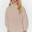 Laden Sie das Bild in den Galerie-Viewer, Rollkragenpullover Model 185214 Makadamia | Textil Großhandel ATA-Mode