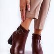 Laden Sie das Bild in den Galerie-Viewer, Stiefeletten mit Absatz Model 185431 Step in style | Textil Großhandel ATA-Mode