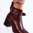 Laden Sie das Bild in den Galerie-Viewer, Stiefeletten mit Absatz Model 185431 Step in style | Textil Großhandel ATA-Mode