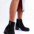 Laden Sie das Bild in den Galerie-Viewer, Stiefeletten mit Absatz Model 185446 Step in style | Textil Großhandel ATA-Mode