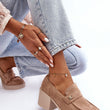 Laden Sie das Bild in den Galerie-Viewer, Schuhe mit Absatz Model 186092 Step in style | Textil Großhandel ATA-Mode