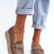 Laden Sie das Bild in den Galerie-Viewer, Plateau-Halbschuhe Model 186094 Step in style | Textil Großhandel ATA-Mode