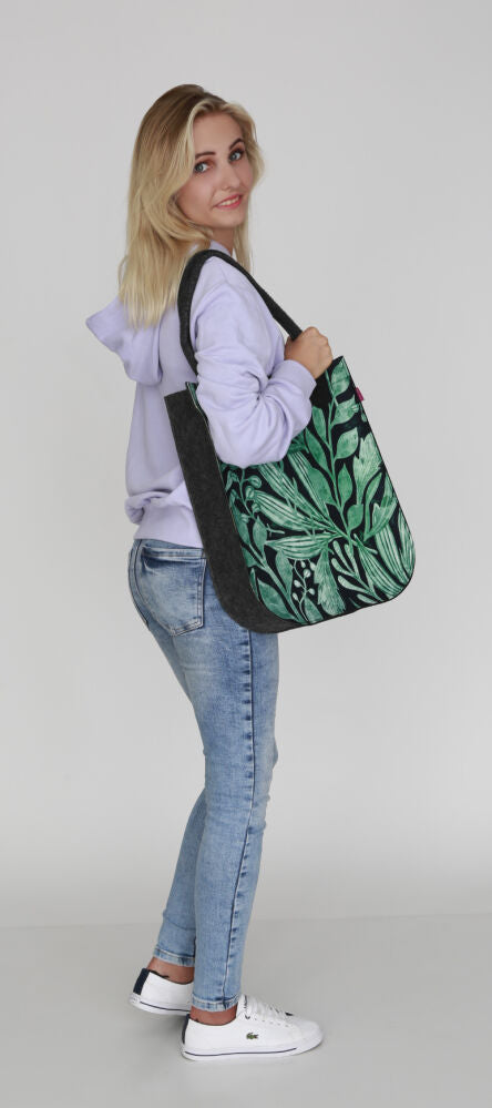 Tasche CITY »Green Night« Anthrazit TF107