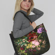Laden Sie das Bild in den Galerie-Viewer, Filztasche LADY XL »Bouquet« Anthrazit TL43
