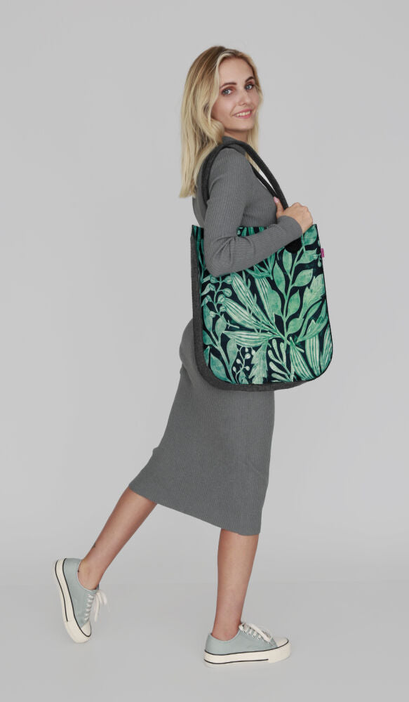 Tasche CITY »Green Night« Anthrazit TF107