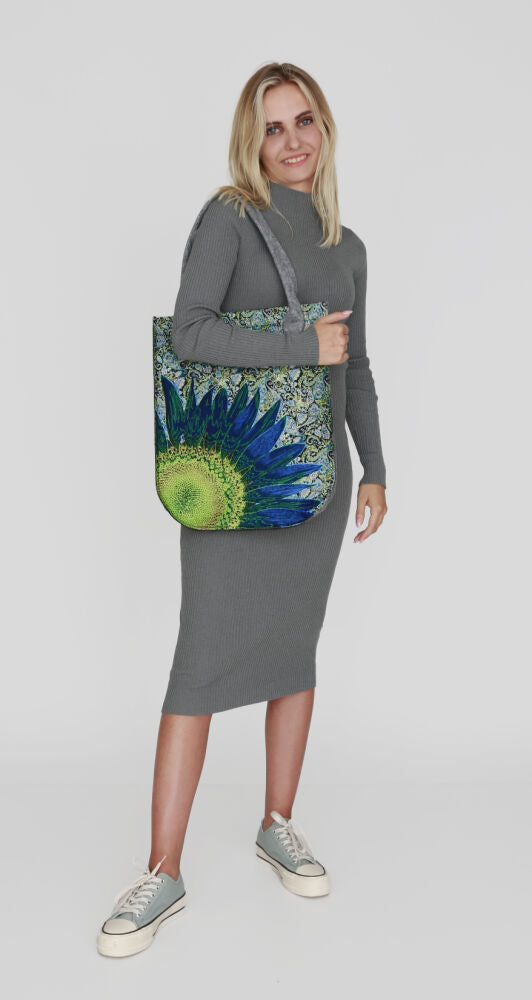 Filztasche CITY »Blue Flower« BC02