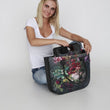 Laden Sie das Bild in den Galerie-Viewer, Filztasche LADY XL »Bouquet« Anthrazit TL43

