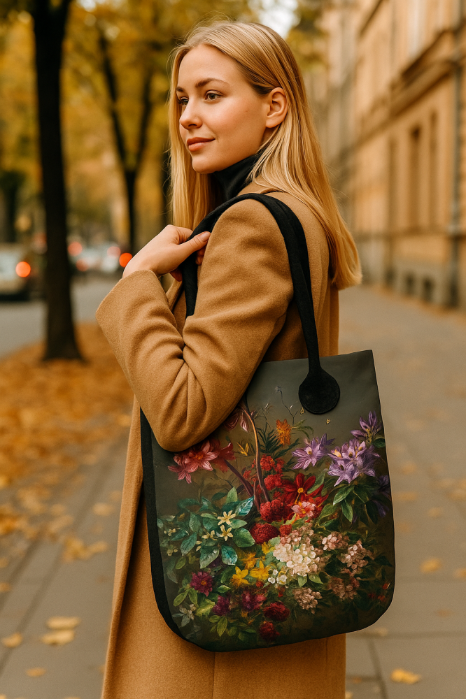 Tasche CITY »Bouquet« Anthrazit FCA32