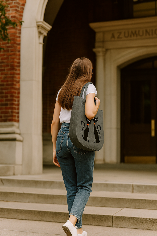 Tasche CITY »Black Cats« Anthrazit FCA08