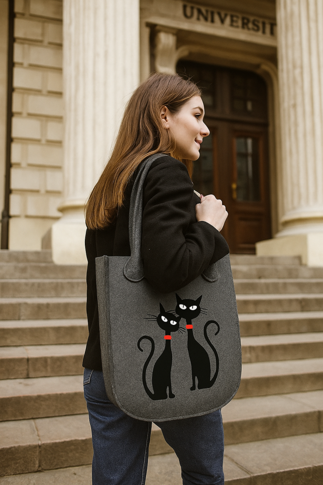 Tasche CITY »Black Cats« Anthrazit FCA08