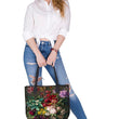 Laden Sie das Bild in den Galerie-Viewer, Filztasche LADY XL »Bouquet« Anthrazit TL43
