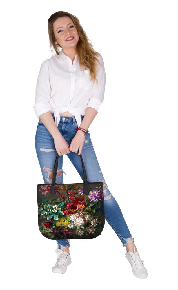 Filztasche LADY XL »Bouquet« Anthrazit TL43
