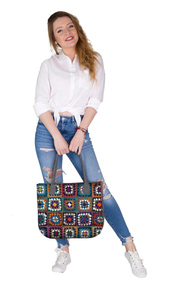 Filztasche LADY XL »Patchwork« TL13