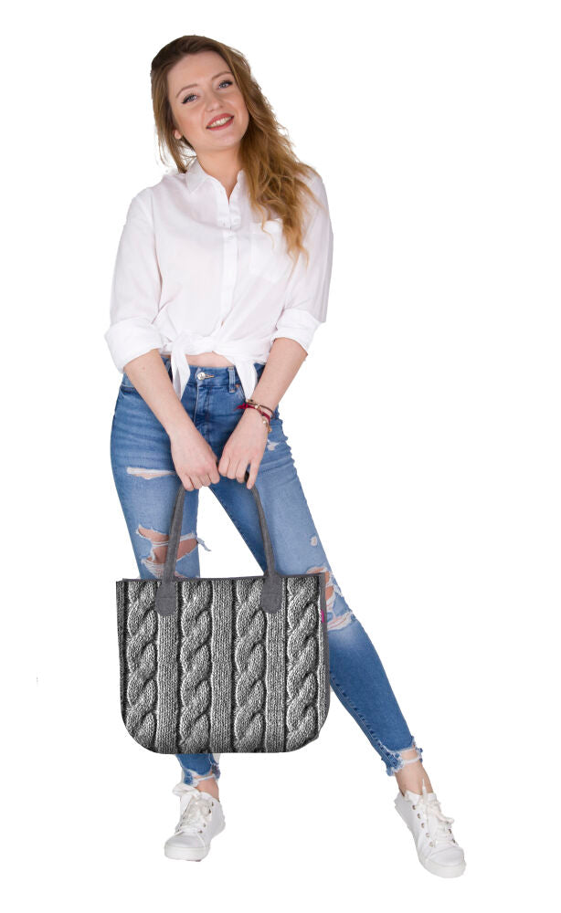 Shopper Filztasche LADY XL »Zopf« TL08