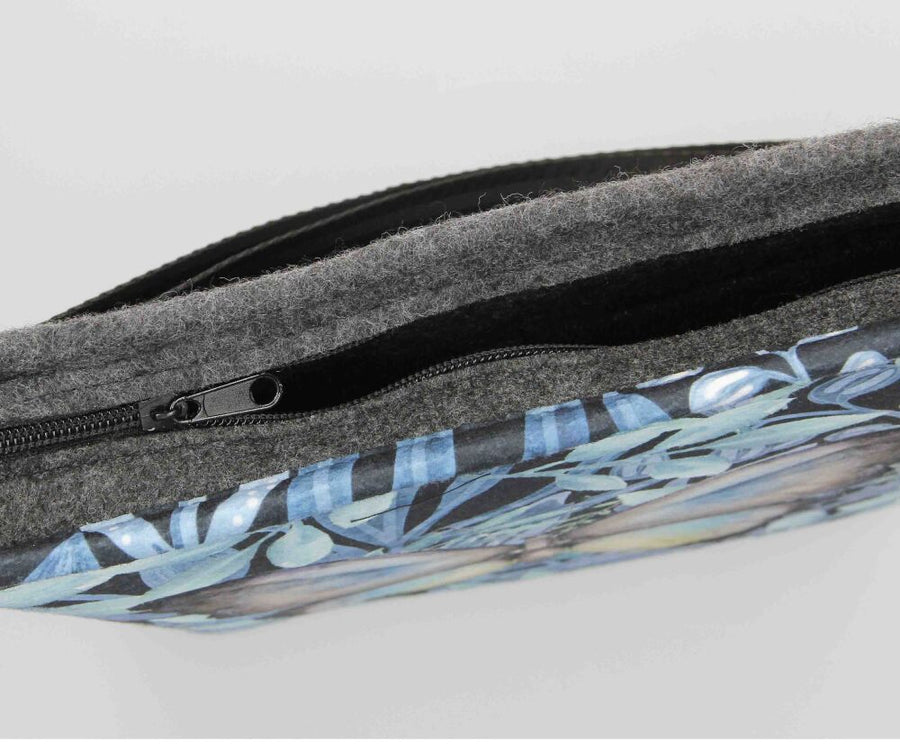 Filztasche FUNKY »Green Night« Anthrazit FY81