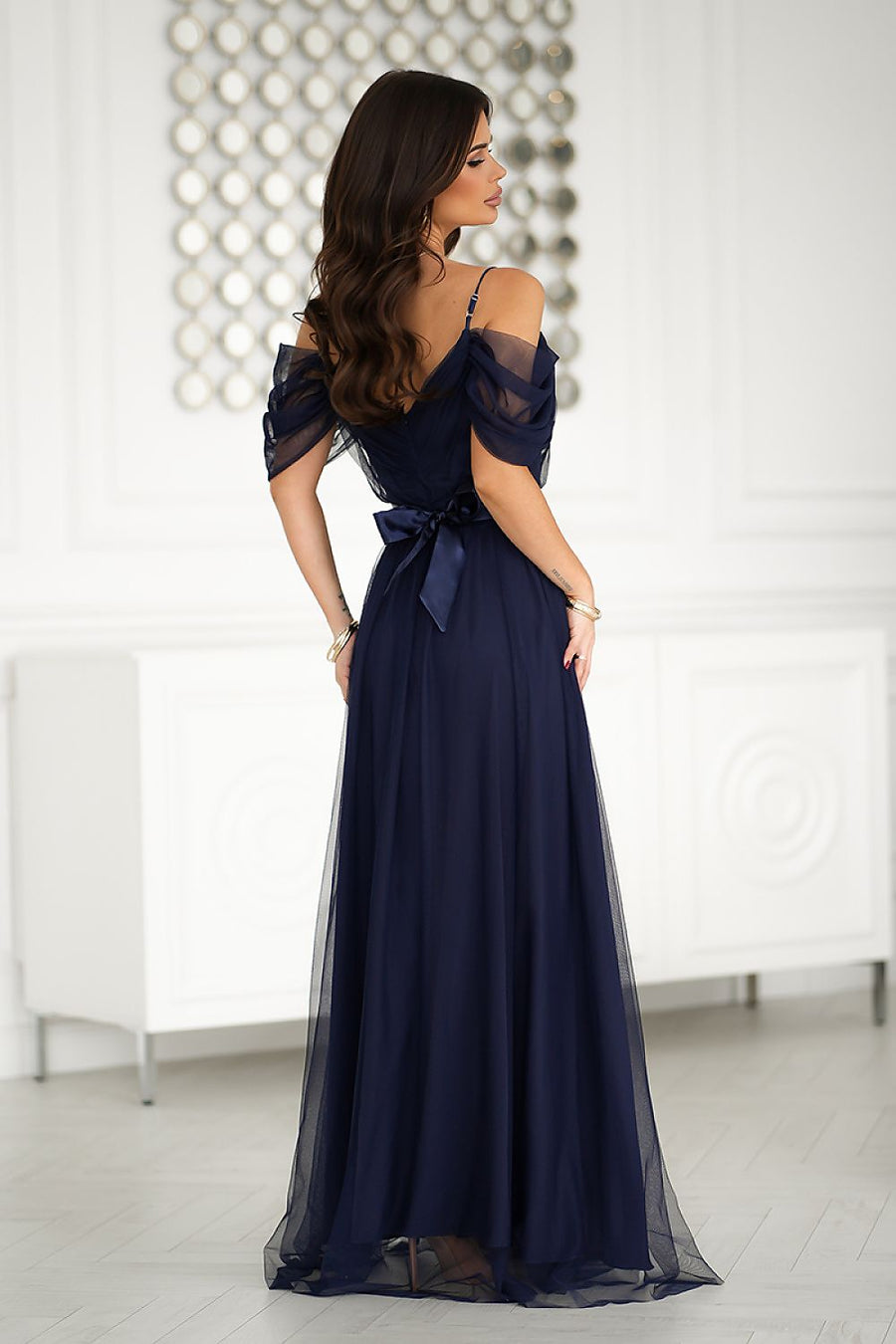 Langes Kleid Model 203757 Bicotone