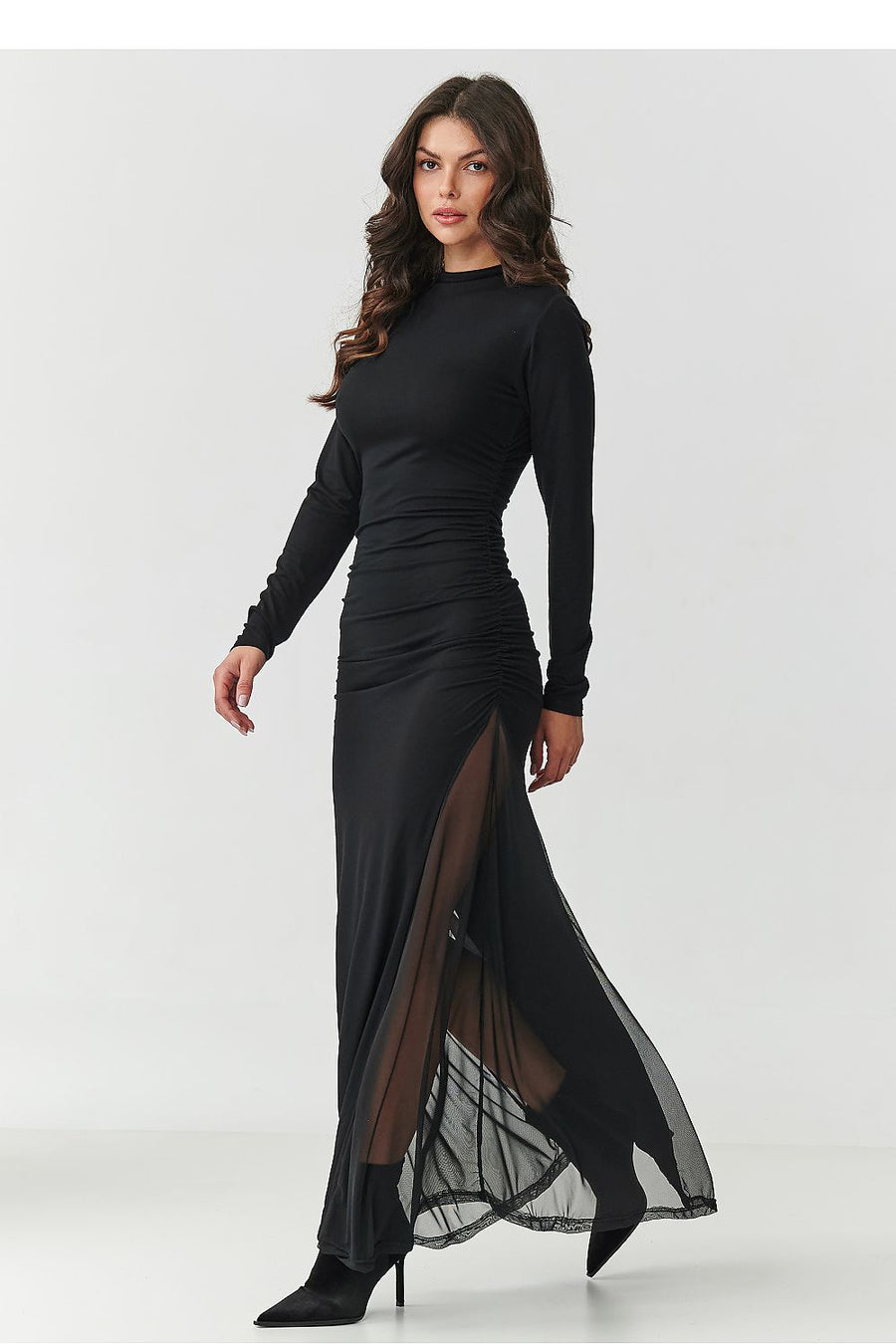  Langes Kleid model 218109 Makadamia 
