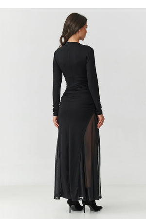  Langes Kleid model 218109 Makadamia 