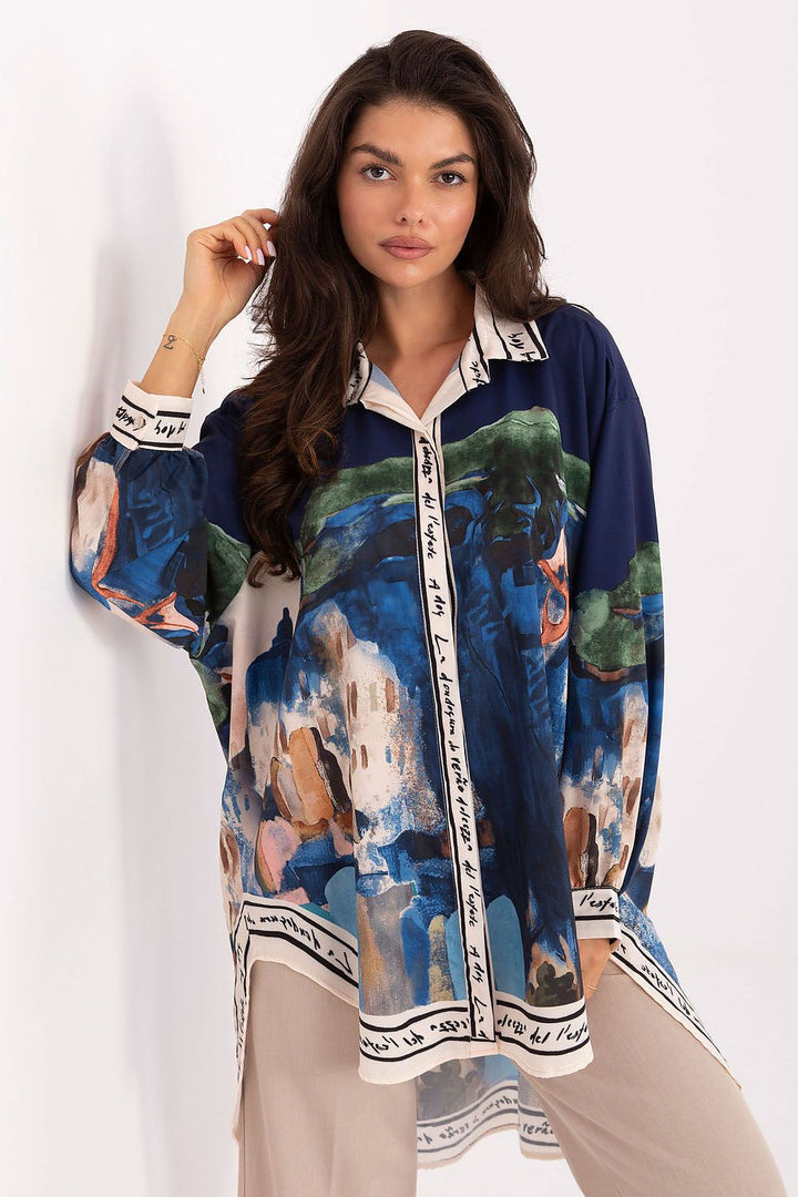  Langarm Hemd model 218393 Rue Paris 