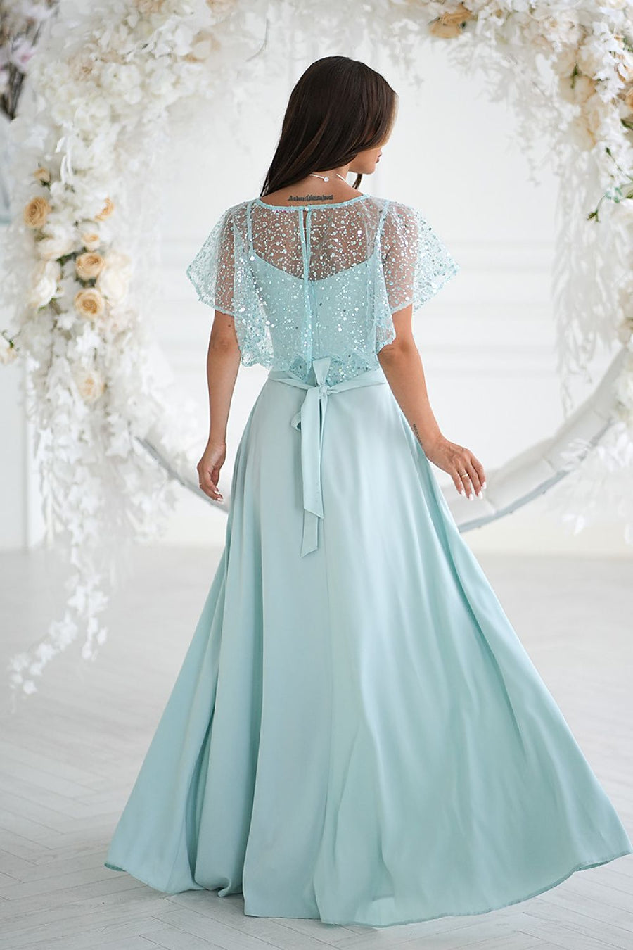  Langes Kleid model 219695 Bicotone 