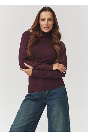  Rollkragenpullover model 219744 Makadamia 