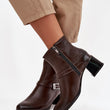 Laden Sie das Bild in den Galerie-Viewer,  Stiefeletten mit Absatz model 220702 Step in style 
