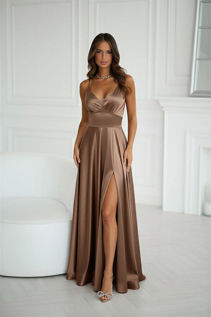  Langes Kleid model 220834 Bicotone 