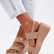 Laden Sie das Bild in den Galerie-Viewer,  Keilabsatz Sandalen model 225403 Step in style 
