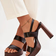 Laden Sie das Bild in den Galerie-Viewer,  Sandalen mit Absatz model 226116 Step in style 
