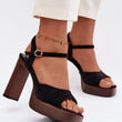 Laden Sie das Bild in den Galerie-Viewer,  Sandalen mit Absatz model 226118 Step in style 
