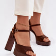 Laden Sie das Bild in den Galerie-Viewer,  Sandalen mit Absatz model 226119 Step in style 
