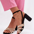 Laden Sie das Bild in den Galerie-Viewer,  Sandalen mit Absatz model 226334 Step in style 
