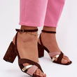 Laden Sie das Bild in den Galerie-Viewer,  Sandalen mit Absatz model 226335 Step in style 
